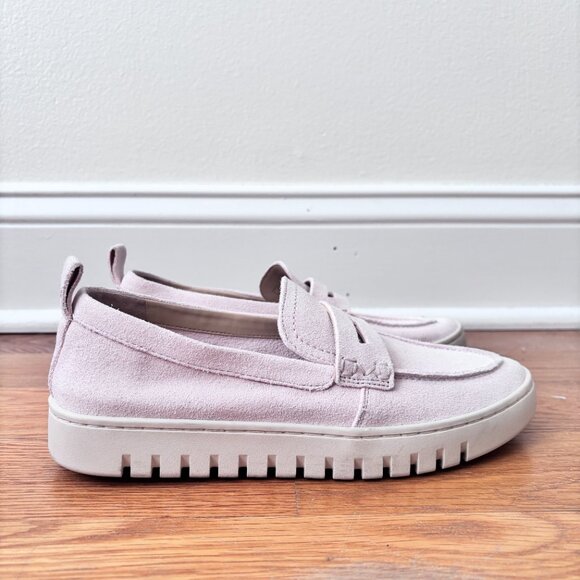 Vionic Uptown Hybrid Penny Loafer in Pink Suede - Picture 5 of 12